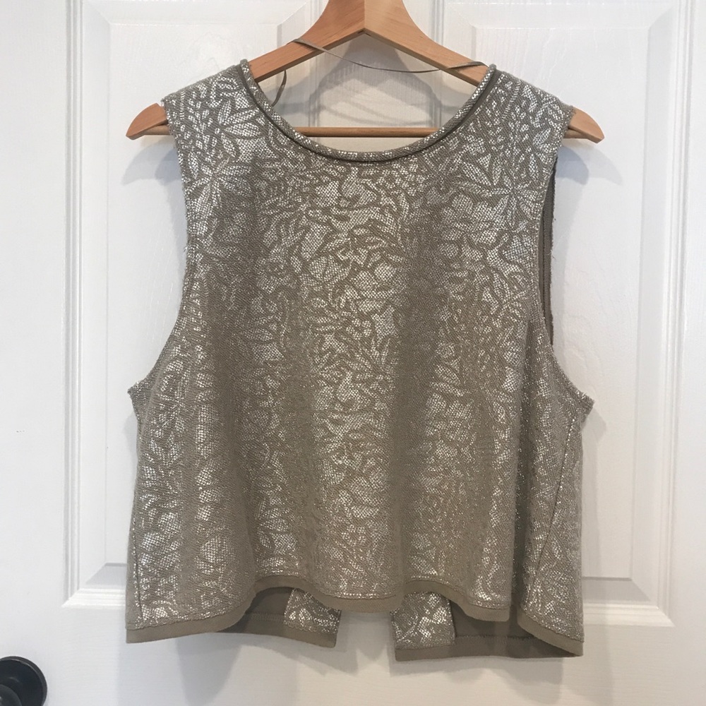 Free People open back crop top